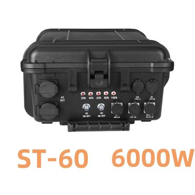 6000W tragbare wiederaufladbare Solar-Windkraftanlage für Live-Übertragung und Outdoor