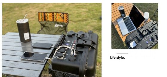 AC-Ausgangsstrom 15A Max 6000W USB-Ladegerät für den Außenbereich