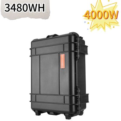 Schwarze Zugschachtel Solargenerator 4000 Watt Portable Power Station für Outdoor-Drohnenfotografie