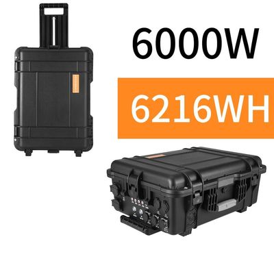 ODM/OEM ABS Legierung Shell Material 6000W/6216wh LiFePO4 Solargenerator für Zuhause im Freien