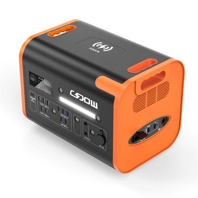 40ah Solargenerator Steckdose 2200W Portable Camping Solarkraftwerk Orange Schwarz