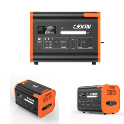 40ah Solargenerator Steckdose 2200W Portable Camping Solarkraftwerk Orange Schwarz