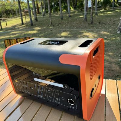 40ah Solargenerator Steckdose 2200W Portable Camping Solarkraftwerk Orange Schwarz