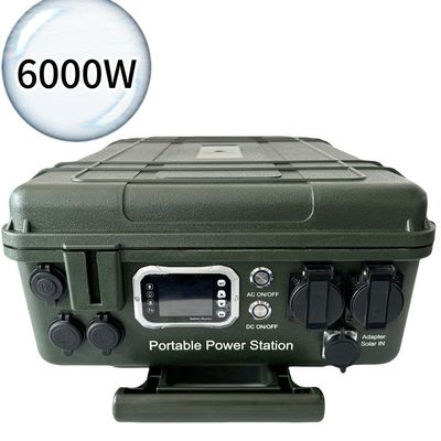 Multifunktionales 6000W Spitzenleistung 3000W Gesamtleistung Portable Kraftwerk mit Display