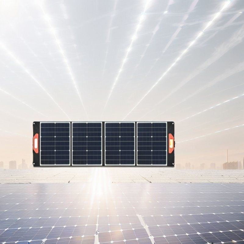 Verstellbare Beine 200W schwarzes faltbares Solarpanel zum Aufladen einer 12V-Batterie im Campingplatz