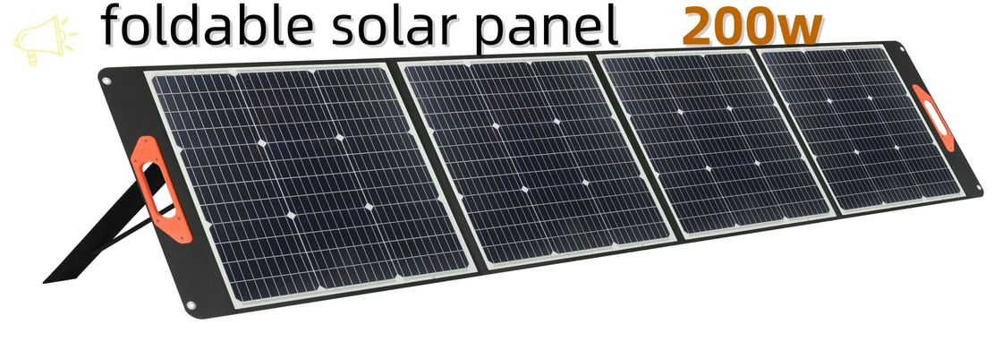 200 Watt Monocrystalline Silizium Klappbare tragbare Solarzellen für die Stromversorgung im Freien