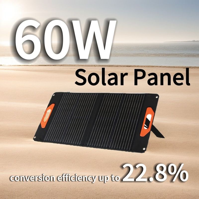 USB-C-Ausgang Pd 45W Max 5V/9V/12V/15V Solaranlage 50W 60W 100W Mono Poly
