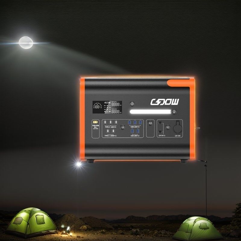 2200 Watt Typ-C Batterie Backup Stromversorgung mit -5%-5% Ausgangsspannungsfluktuationsbereich