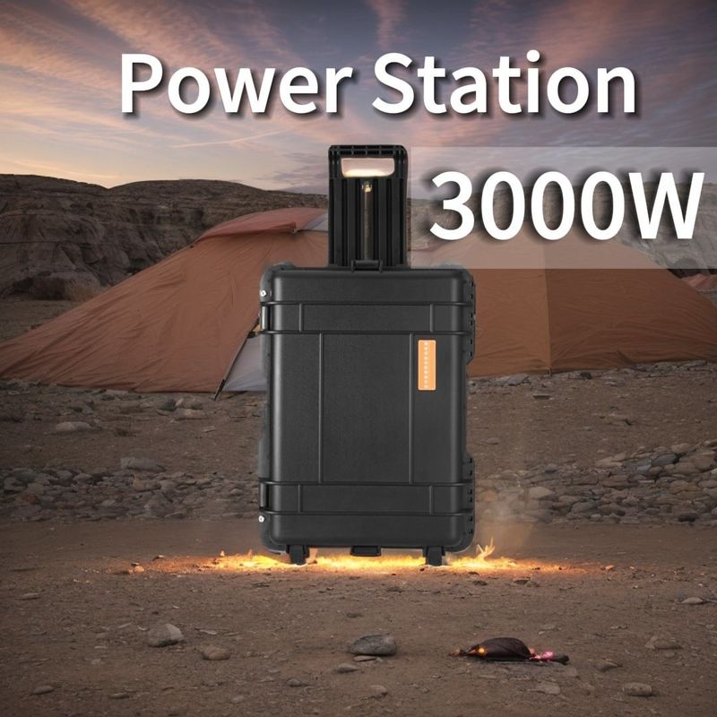 3000 Watt tragbare Solarstrombank für Camping im Freien Reisen Yachting Road-Adventure