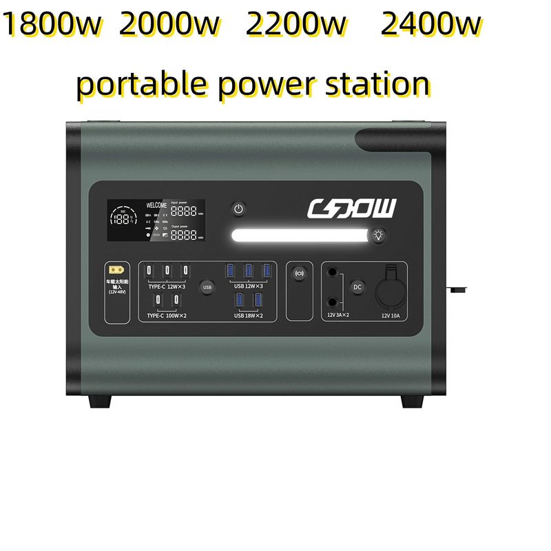 2048wh Solarkraftwerk mit Wechselrichterplatte und 220V Wechselstrom-Ausgang