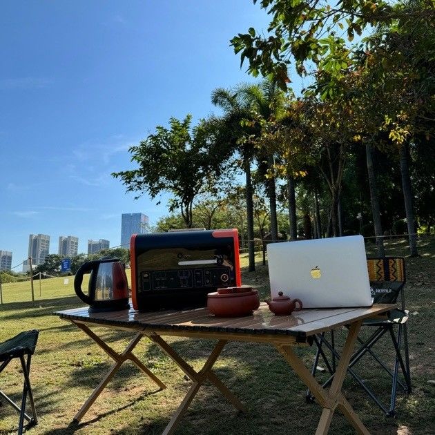 Portables Solarkraftwerk mit Ladegerät an Bord und 2200 Watt reinem Sinuswellenumrichter