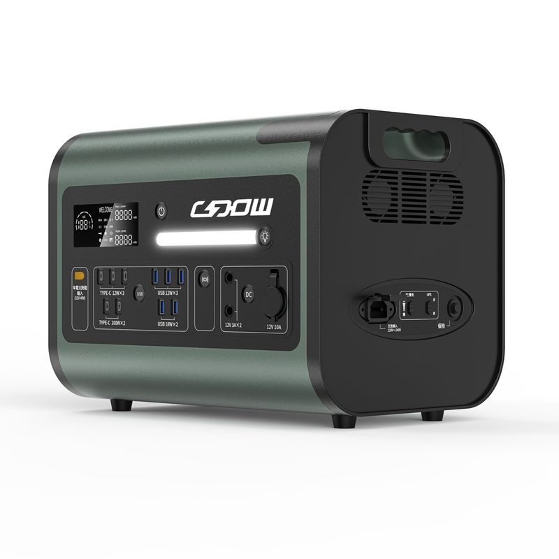 LiFePO4 Portable Power Station 2000W Energiespeicher Stromversorgung AT22 für den Haushalt