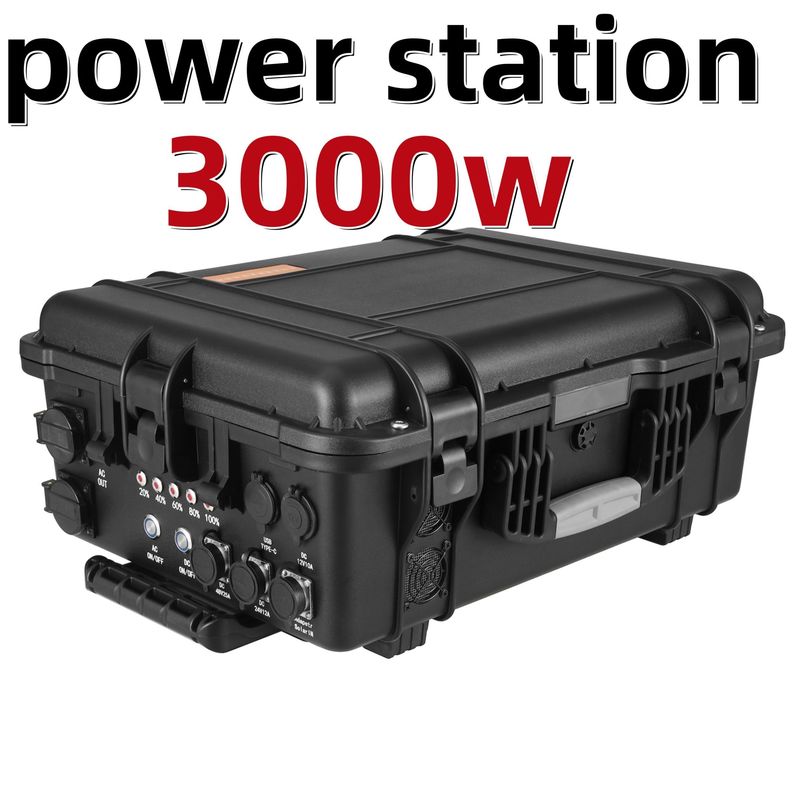 Anpassung 3000 Watt Kraftwerk Räder Trolley Stromversorgung für 220V Outdoor Camping