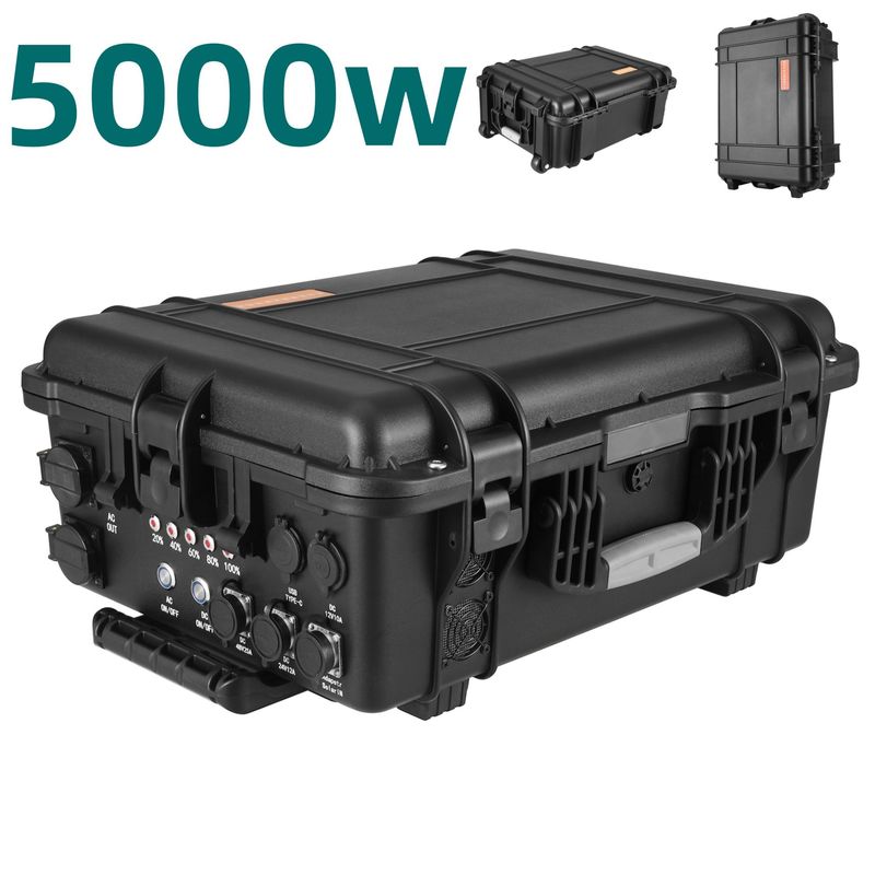 Feuerdichtes Solargenerator mit 8000W Spitzenleistung und USB/Type-C 18W Max-Ausgang