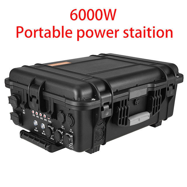 Wechselstrom-Reine Sinuswellen-Ausgabe Schwarz Multi-Funktion 6kw Kraftwerk für Off-Grid Leben