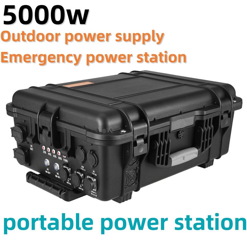 3000W/4000W/5000W Solarmobile Ladestation für den Außenbereich mit USB/Type-C 18W Max-Ausgang
