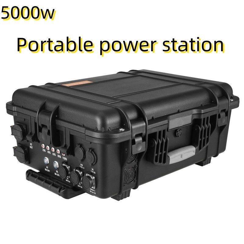 4800wh USB/Type-C Max5000W Stackbare Stromversorgung für Fischerei, Selbstfahrer und im Freien