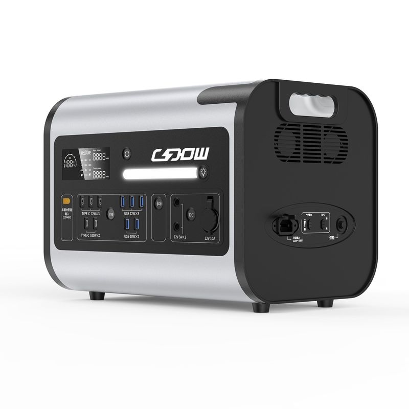 LiFePO4 Energiespeicher Leistung AC/DC Solargenerator 2200W 110V-220V tragbares Kraftwerk