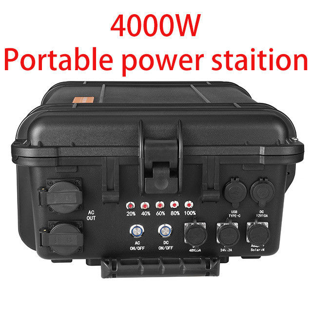 Outdoor-Camping-Leistung mit großer Kapazität von 4000 W und USB/Type-C 18W Max-Solargenerator