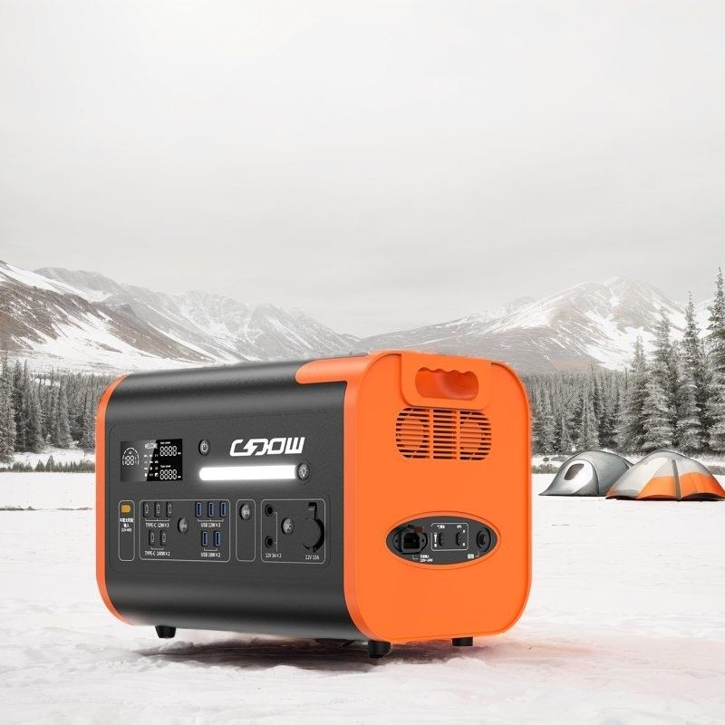 2048wh Nominalkapazität Portable Power Station mit schneller Ladung von 1500 Watt und Solarzellen