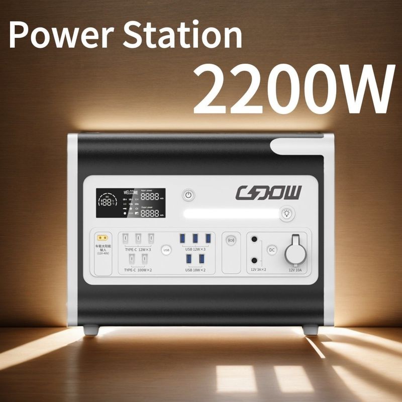 2000W 2200W Schwarzer Stummtyp Benzingenerator Kraftwerk Strombank für Camping