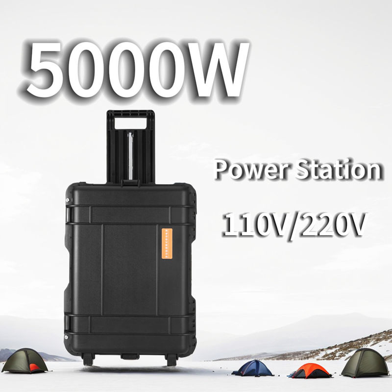 15A Max AC Ausgangsstrom Portable Solar Power Station 5000W für Zuhause und Camping