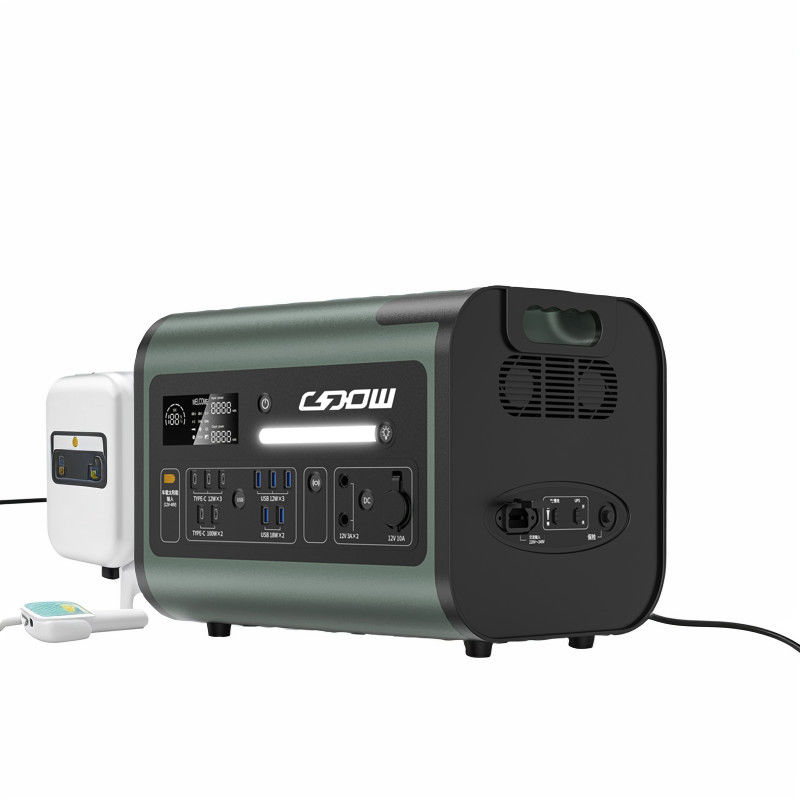 2048wh LiFePO4 Sicherer Akku Speicher Solar-Ladegerät Stromgenerator Mobilstrom 1500W Haupten