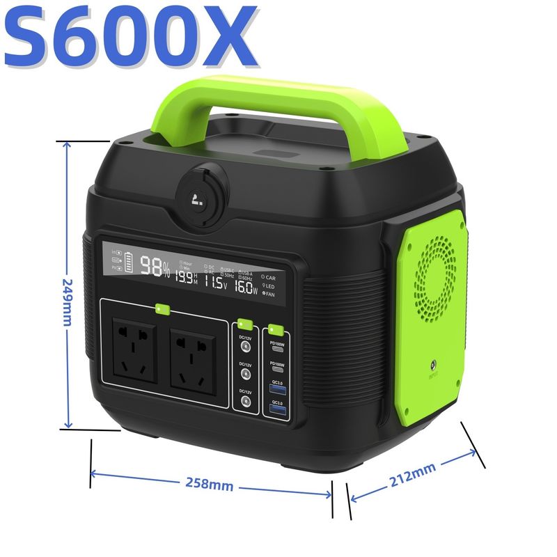 Portable Power Bank Direct Camping Solar Charger Lithium-Stromversorgungsanlage USB DC AC Ausgang 110V 220V 600W