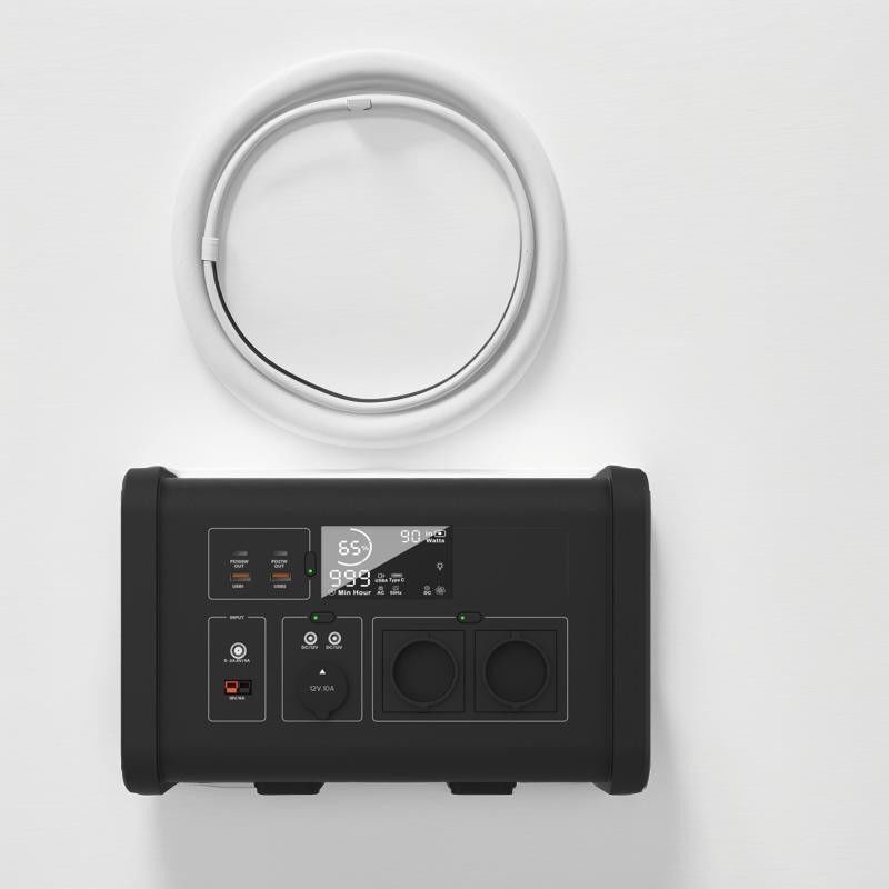 Leichtgewicht 230V 700W LiFePO4 Solarzelle Portable Power Station für Notfälle im Freien