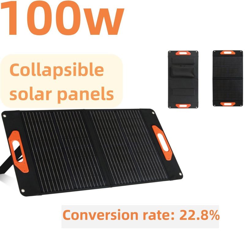 Monokristalline Silizium-Solarmodule mit 100 Watt, geöffnet, Größe 169,8*43,1*3,2cm/66,9*17*1,3in