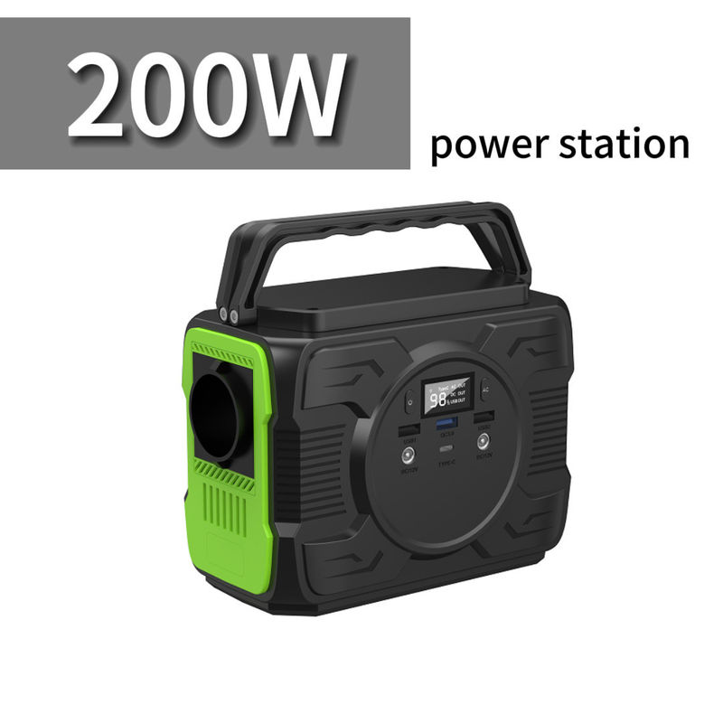 200 Watt tragbares Kraftwerk mit ternärer Lithiumbatterie und 4 Watt LED-Licht für die Jagd