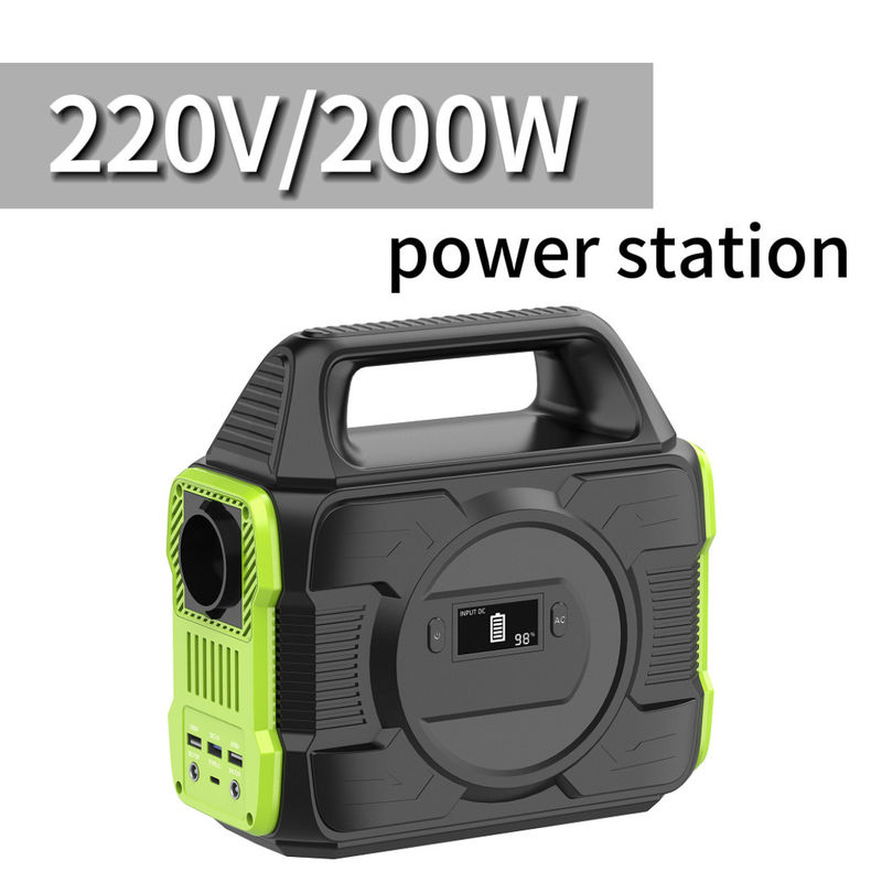 Typ C Eingang/Ausgang 5V/2.4A 200W tragbare Solargenerator mit modifizierter Wellen-Wechselstrom-Ausgabe