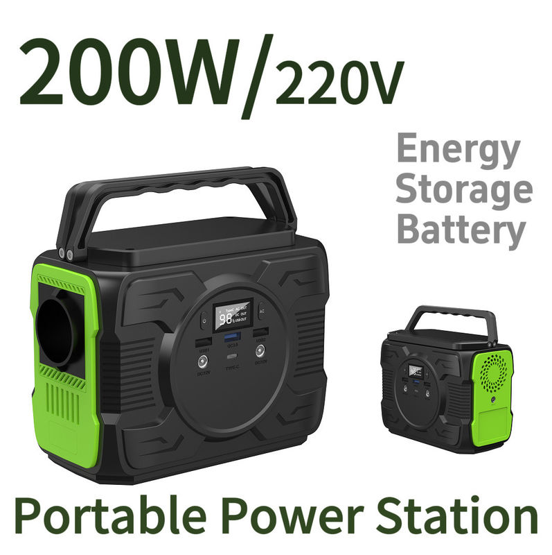 200 Watt Outdoor Power Bank mit Lithium-Ionen-Batterie und Wechselstrom-Ausgangsspannung 110/220V-50Hz/60Hz