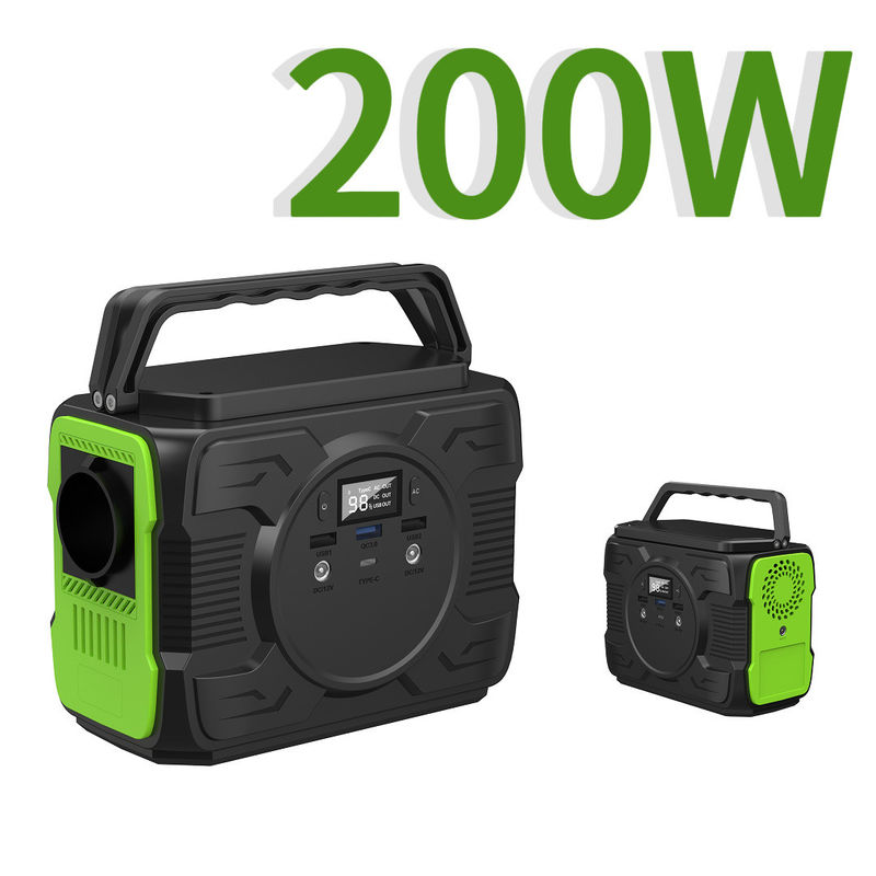 Tragbare Stromerzeugung 200W mit QC3.0 Ausgang 9V/2A und Nennleistung 173wh