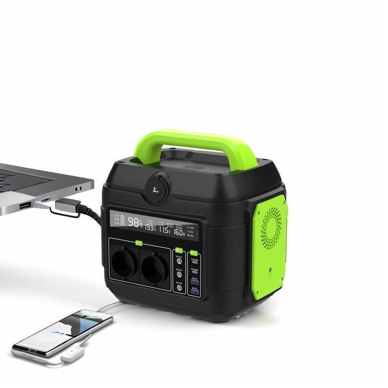 600 W Portable Solar Power Station Alternativer Solargenerator mit Lithium-Ionen-Batterie