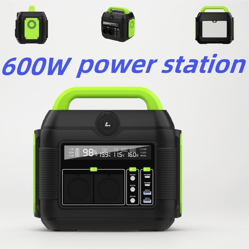 Recycelbarer mobiler Generator mit 600 Watt für Camping im Freien und Speicherung von Solarenergie
