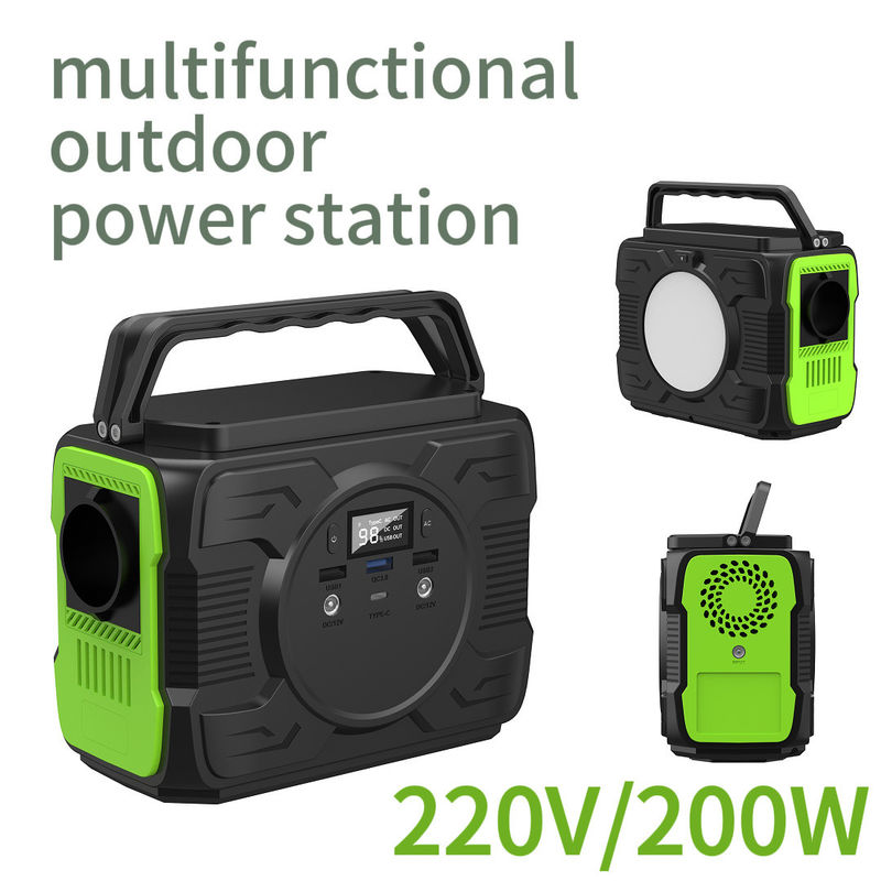 Hochkapazität 200W Energiespeicher Typ Stromversorgung 220V mobile Leistung für die Anpassung