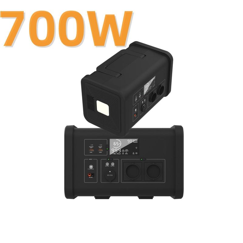 200 Watt 300 Watt 600 Watt 700 Watt tragbares Solarstromsystem für Zuhause mit Balkon-Energiespeicher und 1