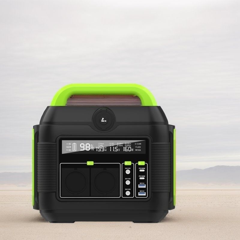 600W Portable Mobile Generator Power Station mit Wechselstromanschluss und Liquid Crystal Display