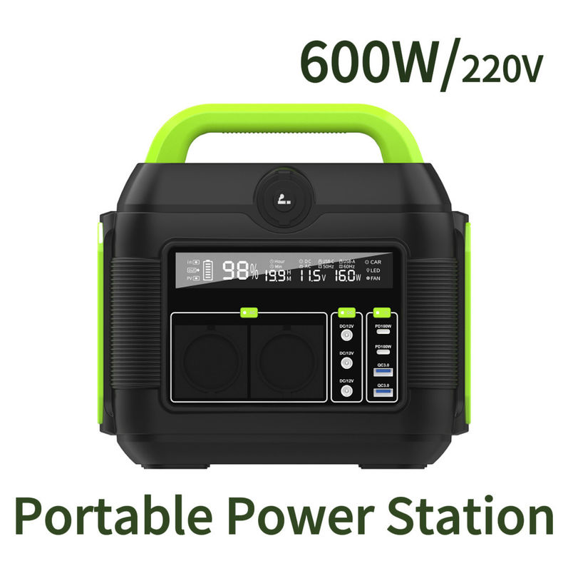 Recycelbare 500W Power Bank 600W Outdoor Portable Lithium Station für Abenteuercamping