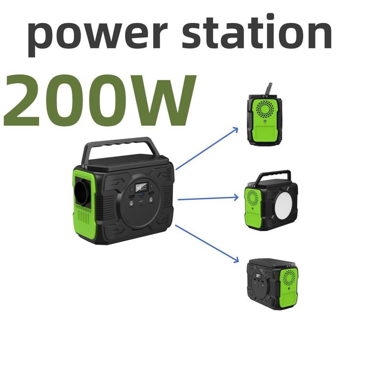 200 Watt Solarenergie Speicher Generator Hot Portable Mobile Power für Notfall Balkon RV