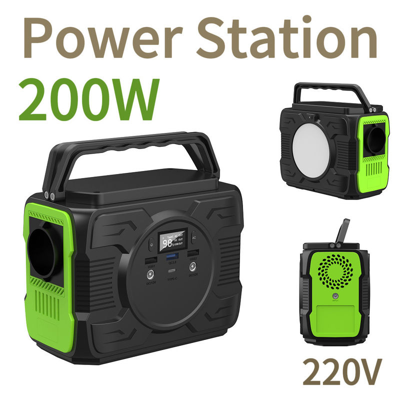Außenhaus 200 W Portable Solargenerator mit Batteriekapazität Wiederaufladbare Batterie