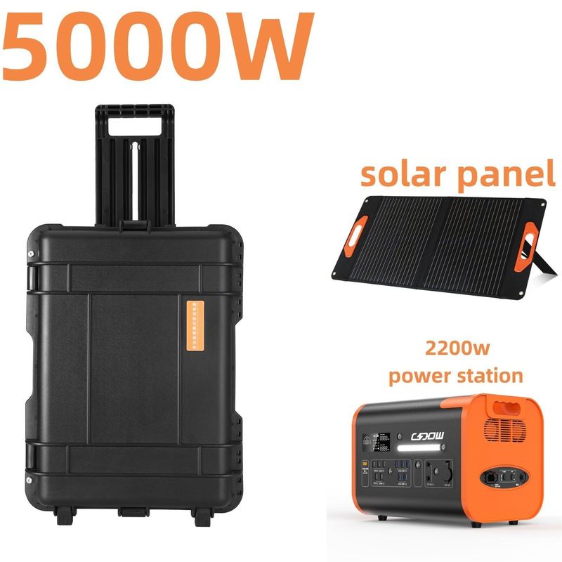 Neu entwickeltes tragbares Solarstromgenerator für Außenbereiche mit 8000 W Spitzenleistung und 6-7 Stunden Ladezeit