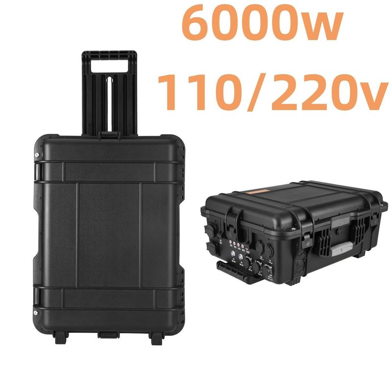 LiFePO4batterie 6000W tragbares Kraftwerk Solargenerator für Aktivitäten im Freien