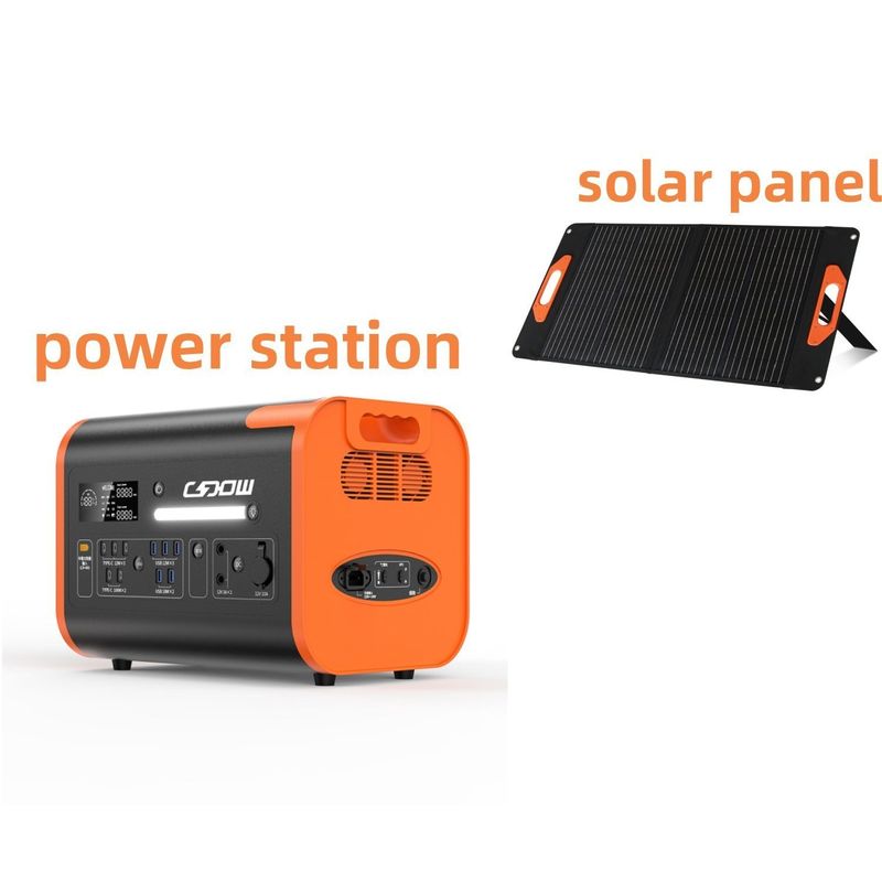 2200W Superschnellladung Portable Power Station Solargenerator für Zuhause und Notfall