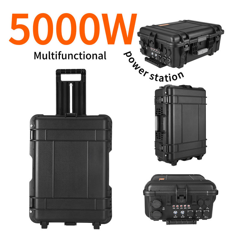 LiFePO4 Gleichspannungsstrom zu Wechselstrom 2000 Watt Solargenerator für Campingplätze 4800wh Nennleistung