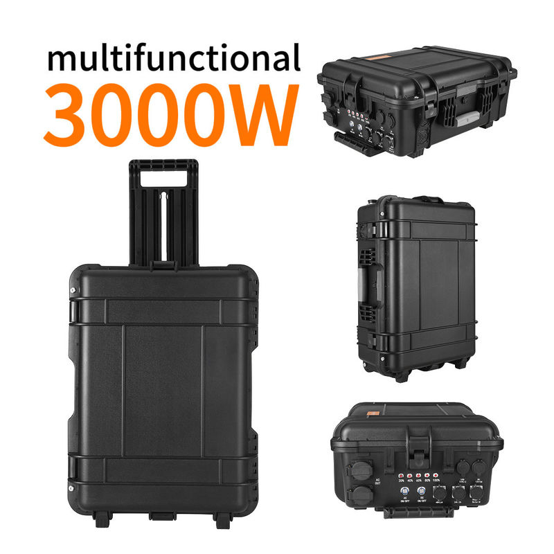AC-Ausgangsstrom 15A Max LT-30 3000W tragbare Stromversorgung für Solarsystembatterien