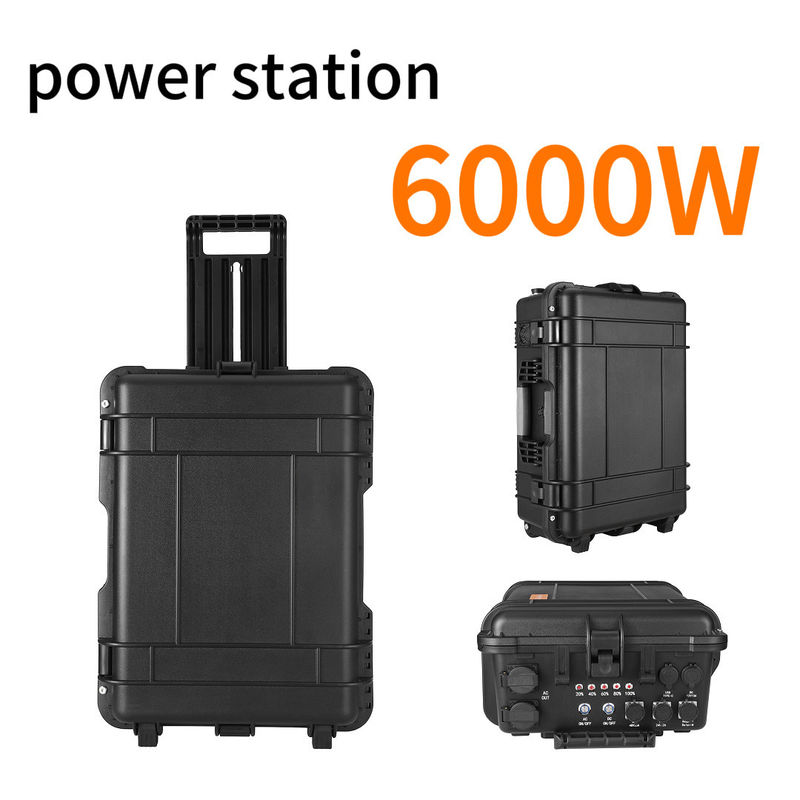 6000W Solarenergiesystem für Zuhause Tragbare Stromversorgung mit Wechselstromstrom 15A Max
