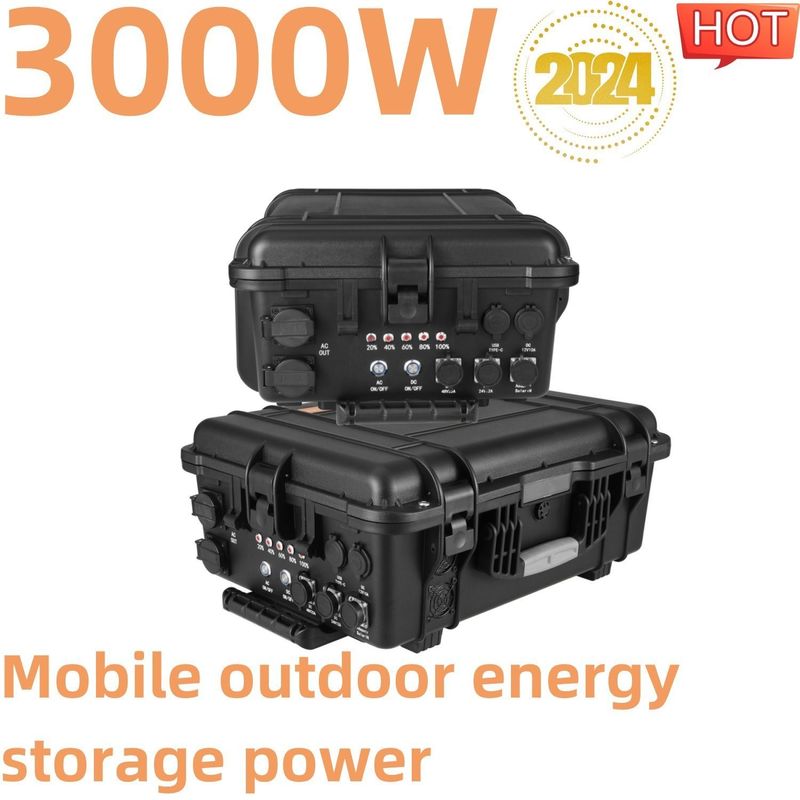 LiFePO4-Batterie 3000W tragbare Solargenerator für Notfallsicherung und Anpassung