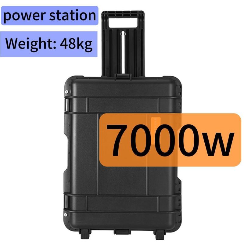 Nordamerikanischer Markt 7000W tragbare Solargenerator mit und AC Pure Sine Wave Output